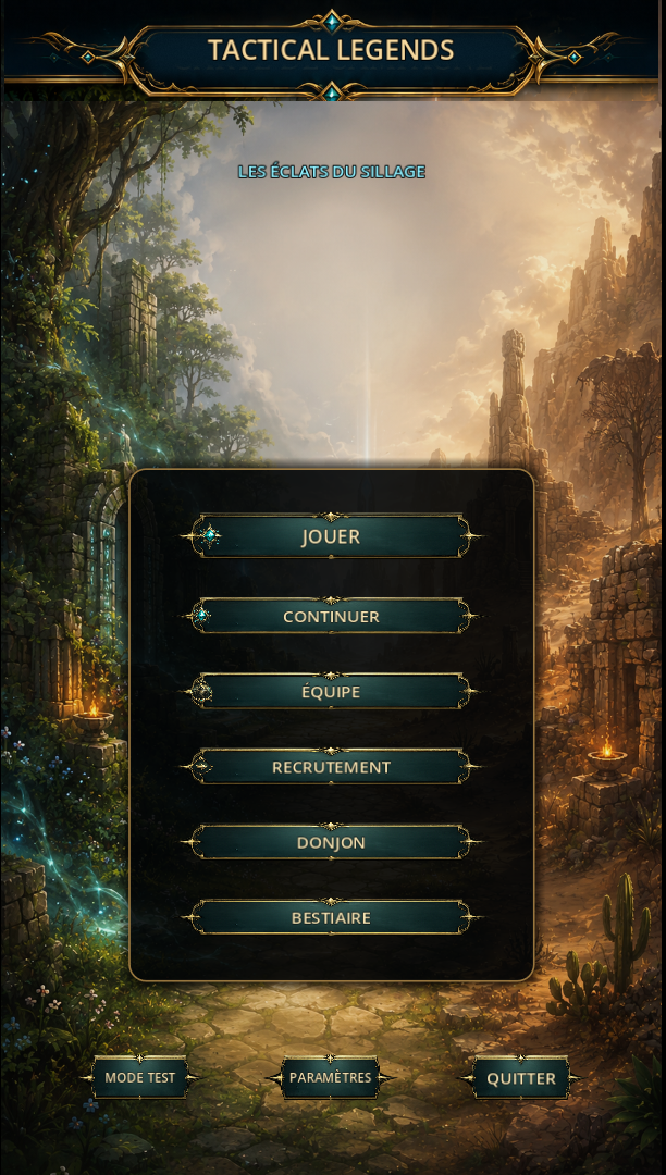 Menu principal de Pixel Fate